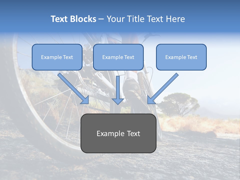 Nature Bicycle Helmet PowerPoint Template