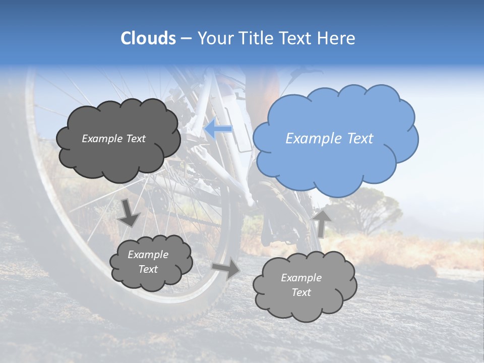 Nature Bicycle Helmet PowerPoint Template