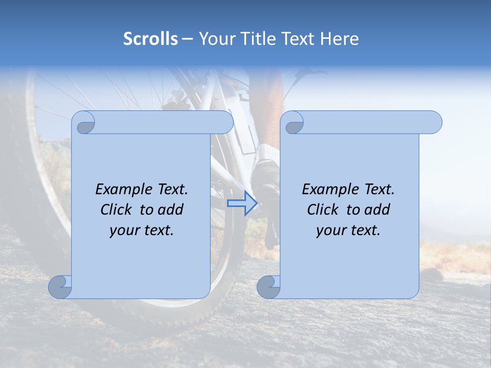 Nature Bicycle Helmet PowerPoint Template