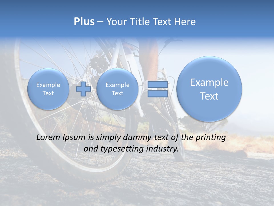 Nature Bicycle Helmet PowerPoint Template