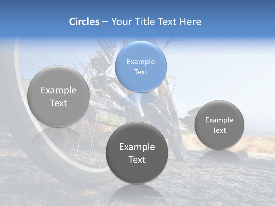 Nature Bicycle Helmet PowerPoint Template