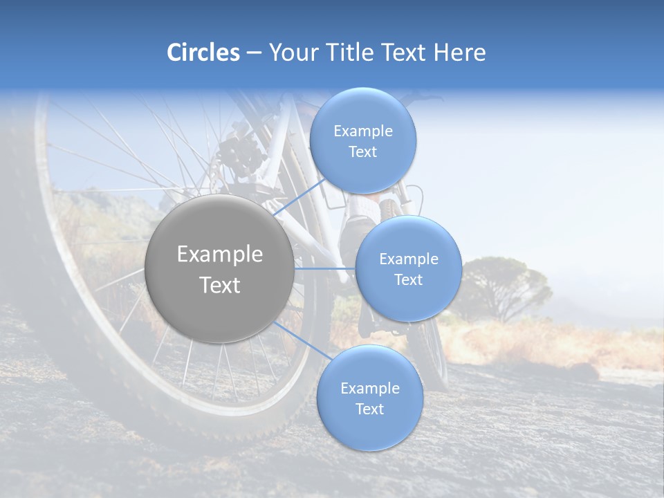 Nature Bicycle Helmet PowerPoint Template