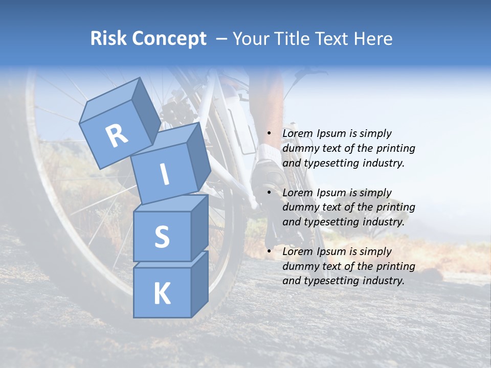 Nature Bicycle Helmet PowerPoint Template