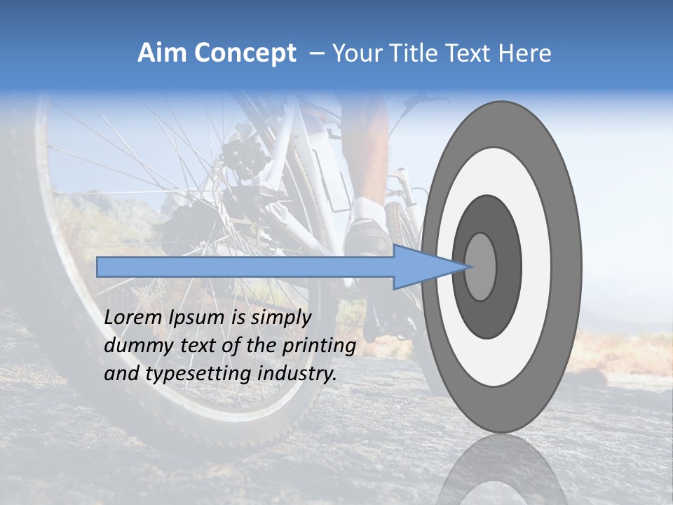 Nature Bicycle Helmet PowerPoint Template