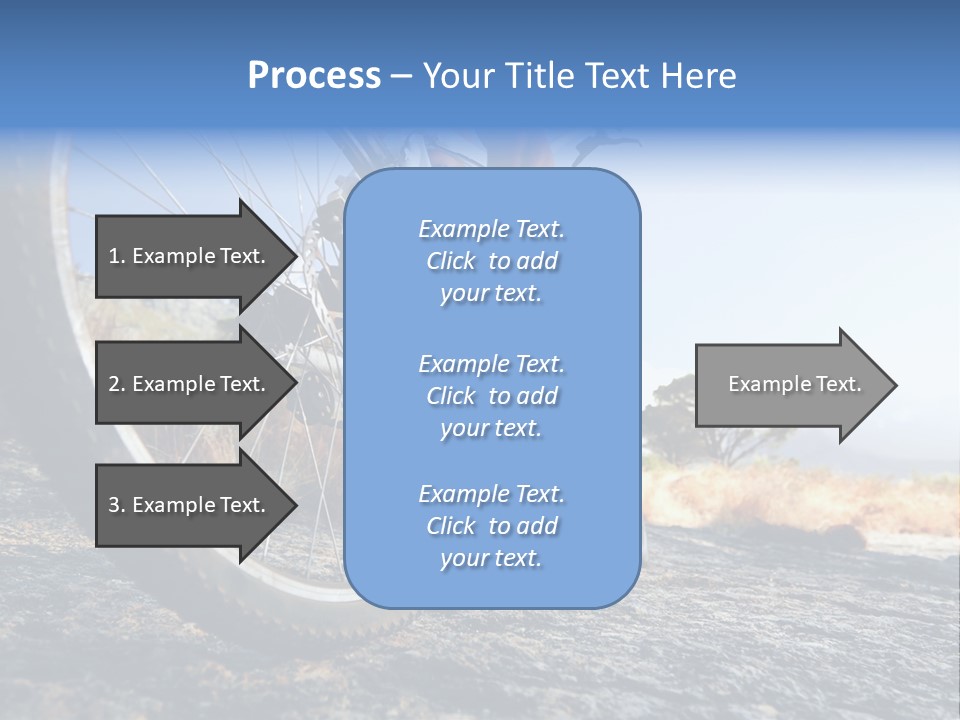 Nature Bicycle Helmet PowerPoint Template