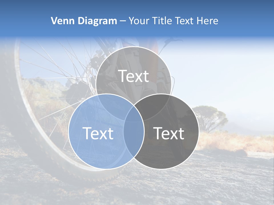 Nature Bicycle Helmet PowerPoint Template