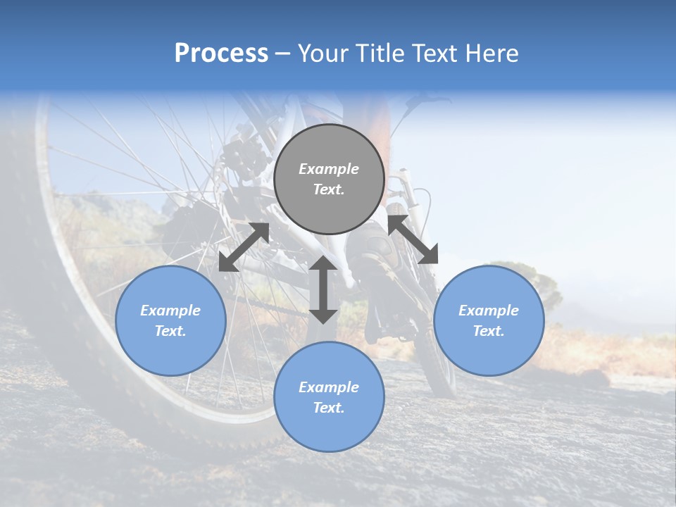Nature Bicycle Helmet PowerPoint Template