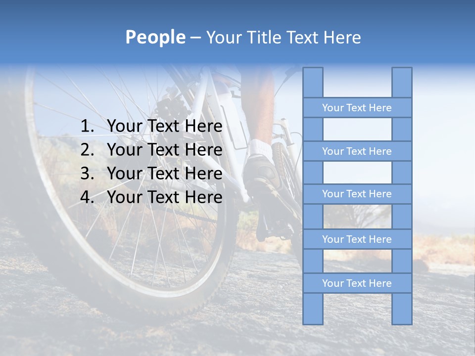 Nature Bicycle Helmet PowerPoint Template