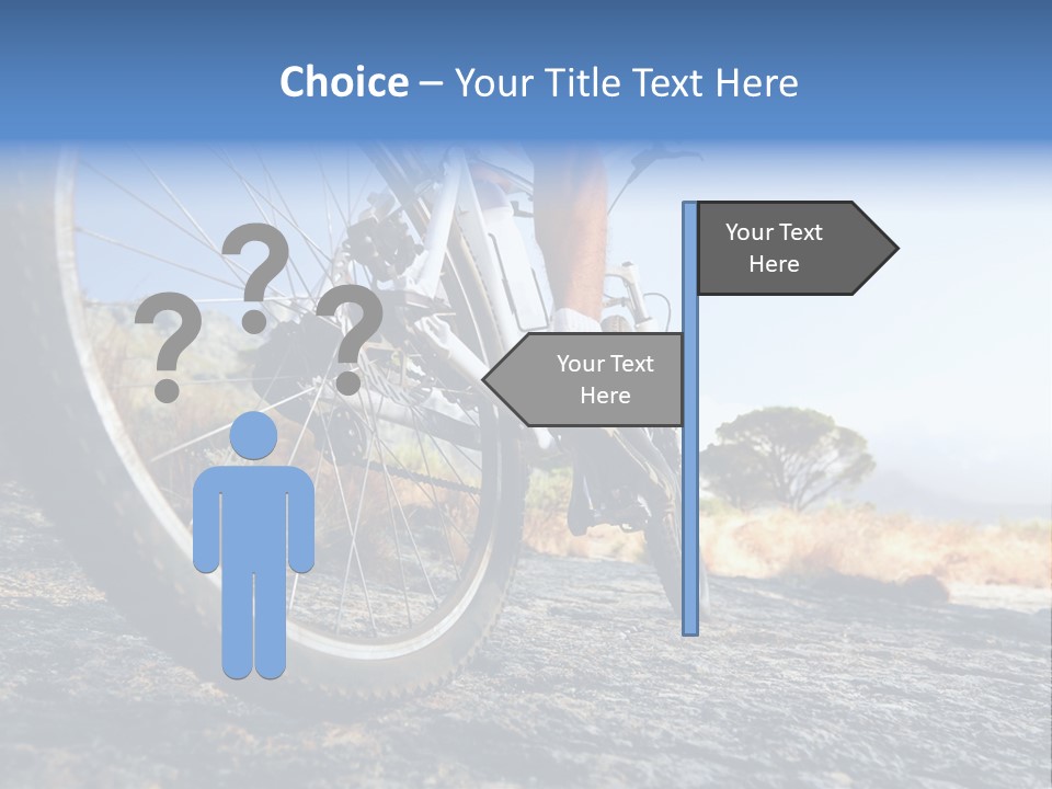 Nature Bicycle Helmet PowerPoint Template