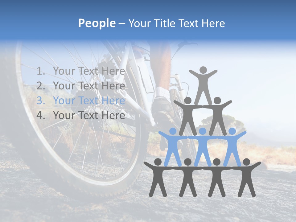 Nature Bicycle Helmet PowerPoint Template
