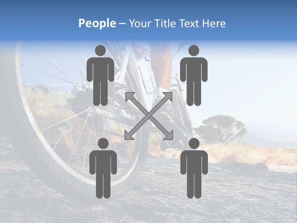 Nature Bicycle Helmet PowerPoint Template