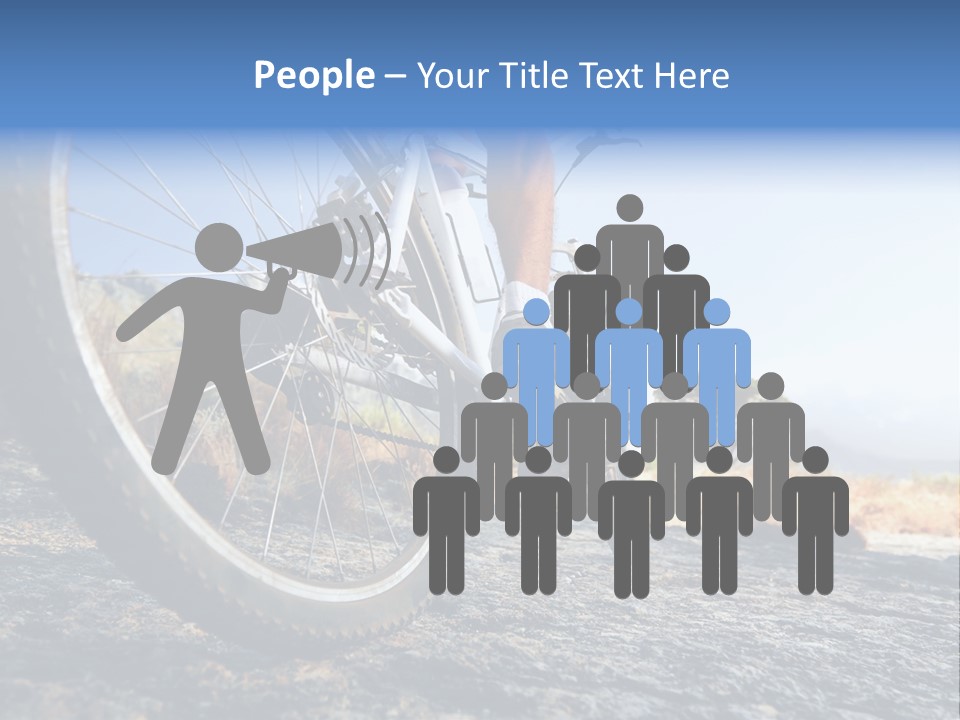 Nature Bicycle Helmet PowerPoint Template