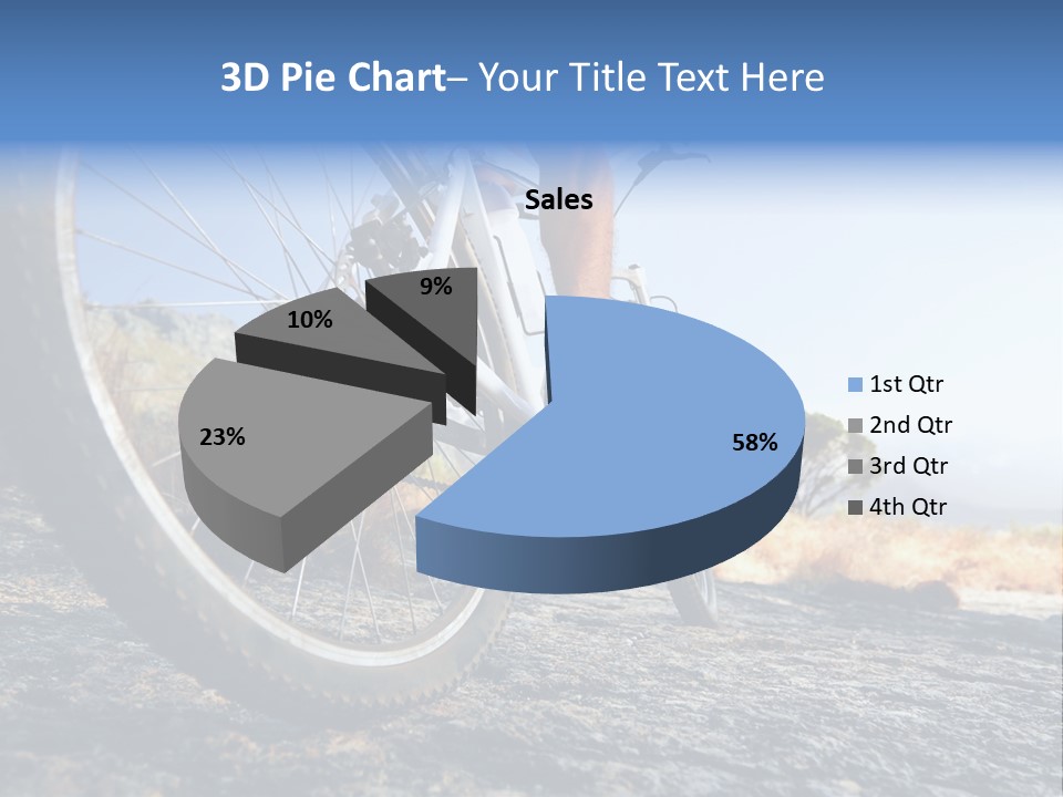 Nature Bicycle Helmet PowerPoint Template