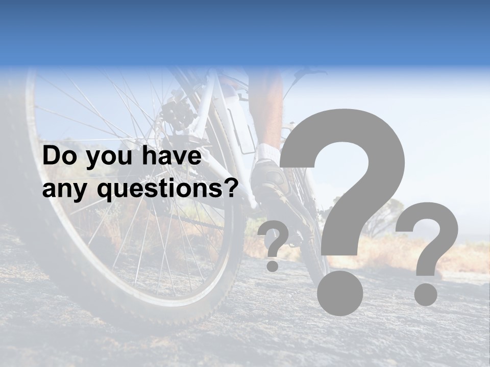 Nature Bicycle Helmet PowerPoint Template