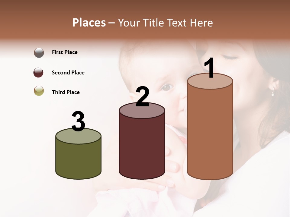 Isolated Portrait Kiss PowerPoint Template