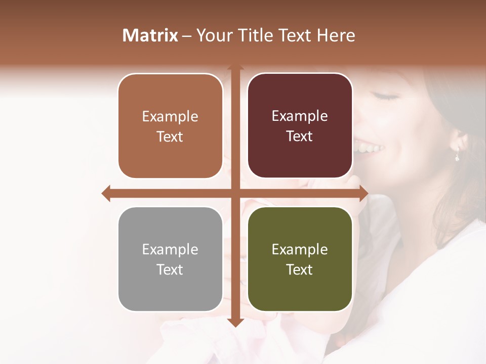 Isolated Portrait Kiss PowerPoint Template