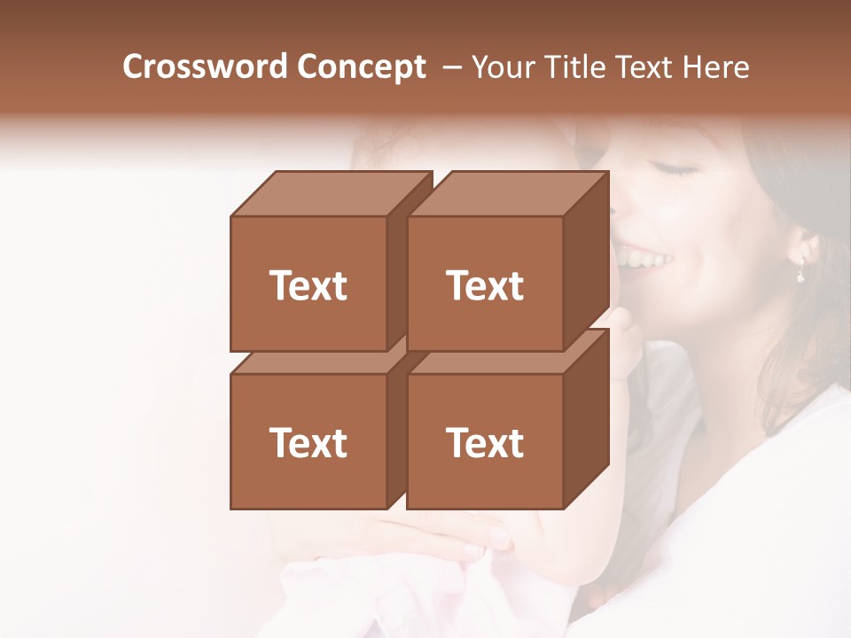 Isolated Portrait Kiss PowerPoint Template