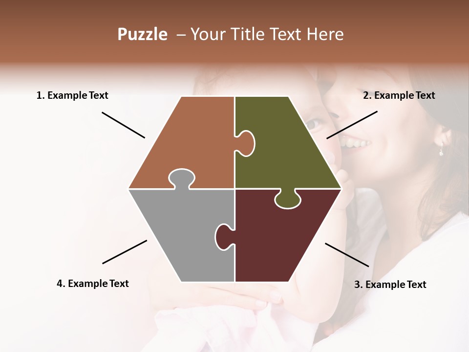 Isolated Portrait Kiss PowerPoint Template