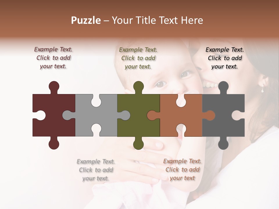 Isolated Portrait Kiss PowerPoint Template