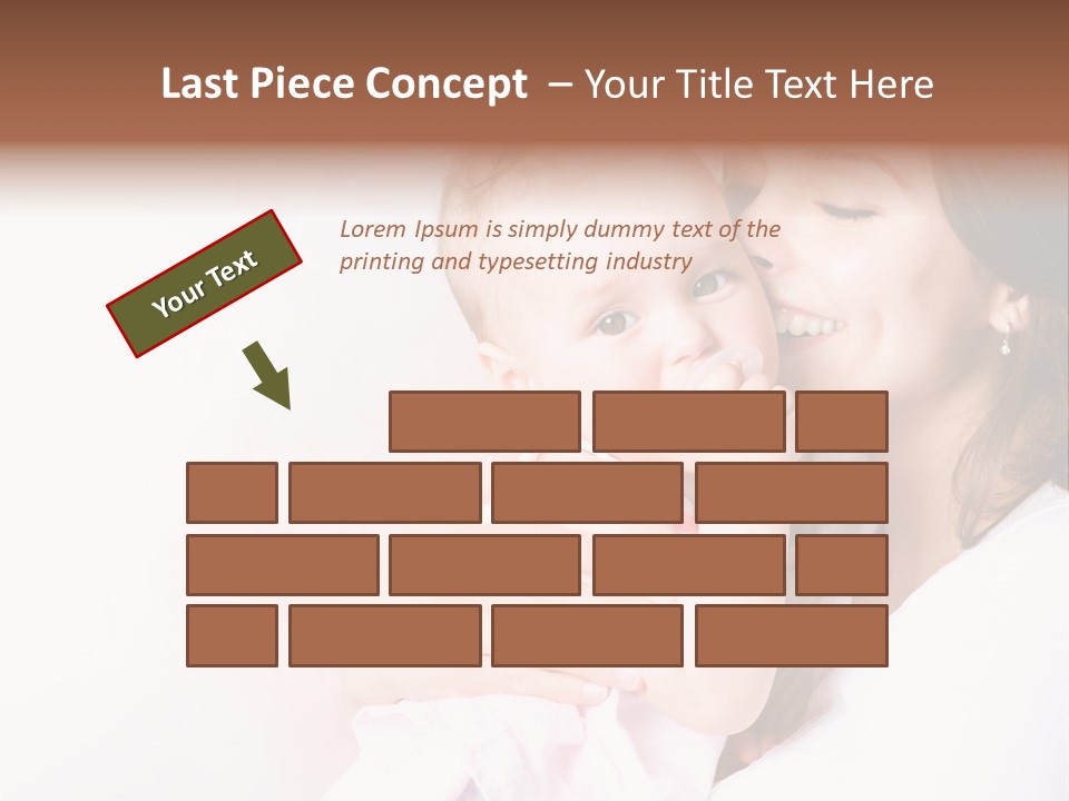 Isolated Portrait Kiss PowerPoint Template