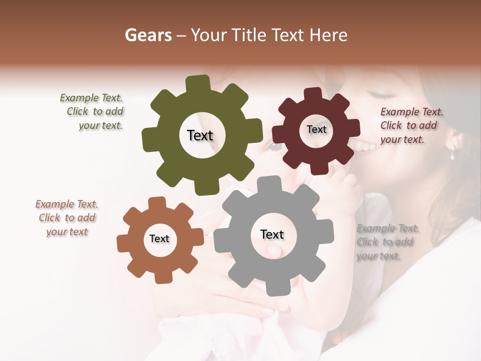 Isolated Portrait Kiss PowerPoint Template