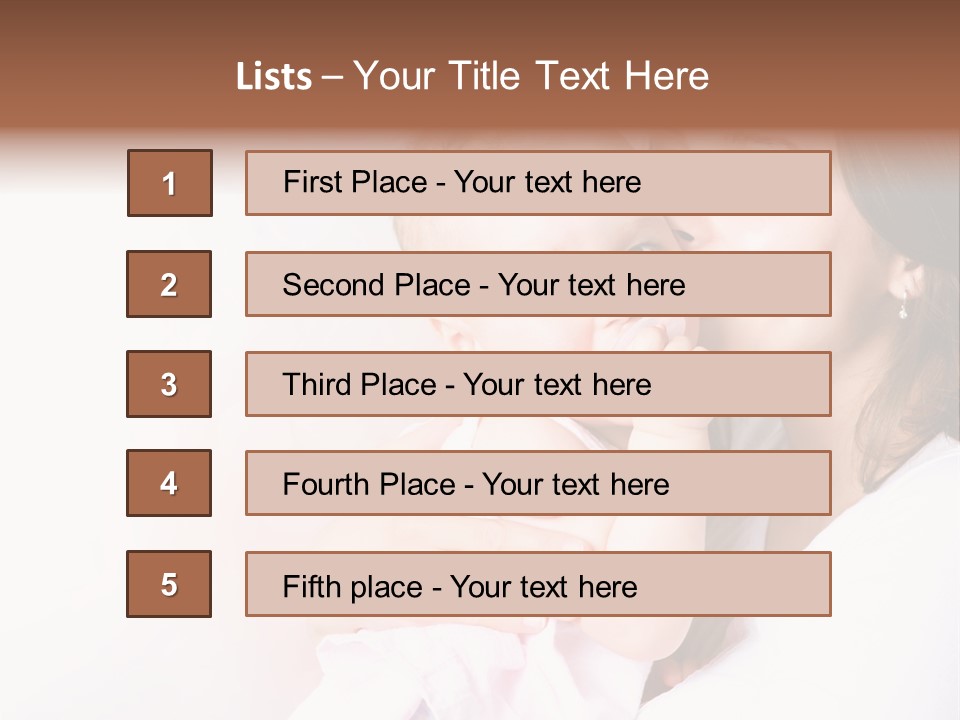 Isolated Portrait Kiss PowerPoint Template