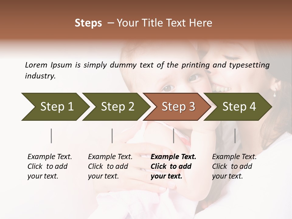 Isolated Portrait Kiss PowerPoint Template