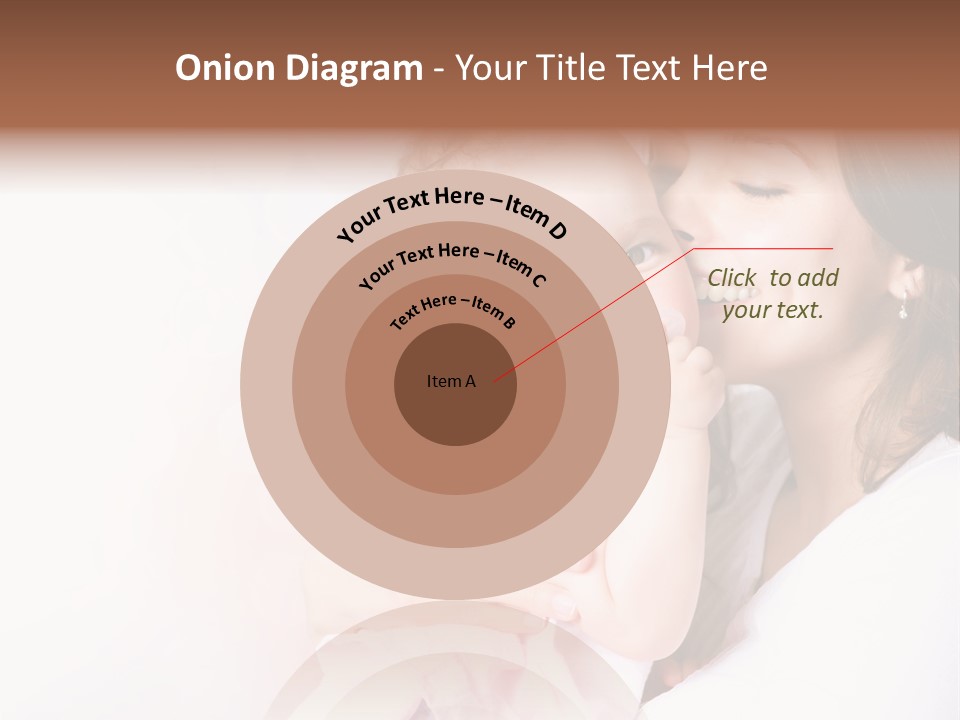 Isolated Portrait Kiss PowerPoint Template