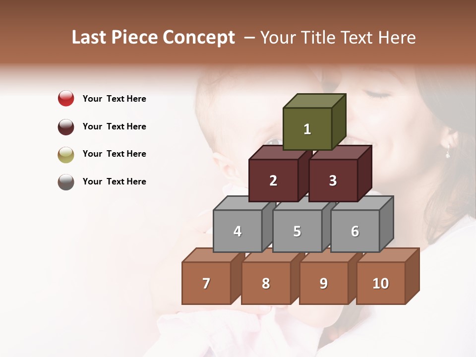 Isolated Portrait Kiss PowerPoint Template