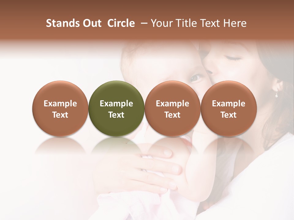 Isolated Portrait Kiss PowerPoint Template