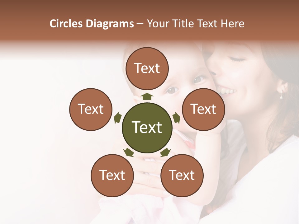 Isolated Portrait Kiss PowerPoint Template