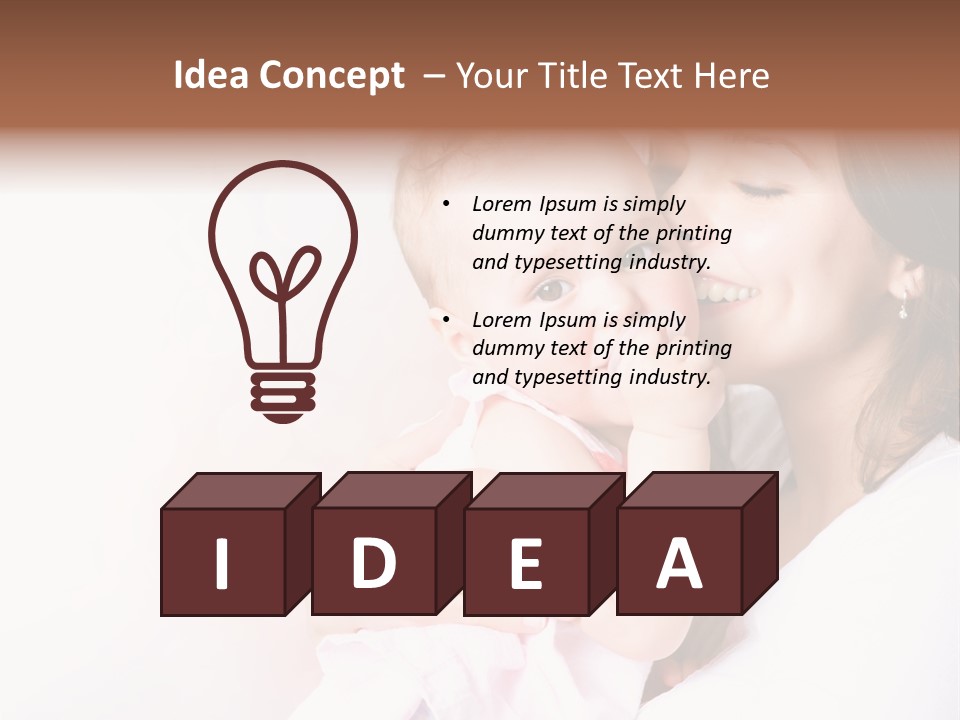 Isolated Portrait Kiss PowerPoint Template