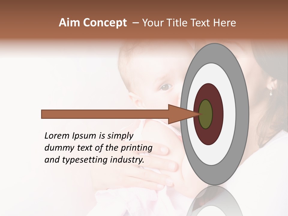 Isolated Portrait Kiss PowerPoint Template