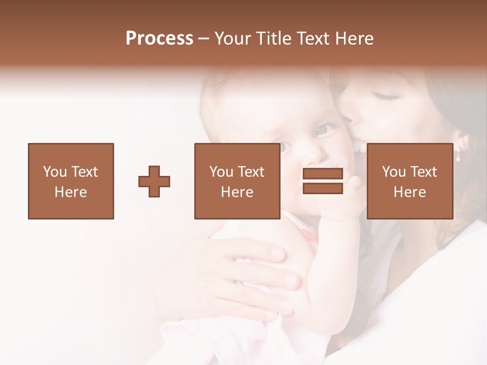 Isolated Portrait Kiss PowerPoint Template