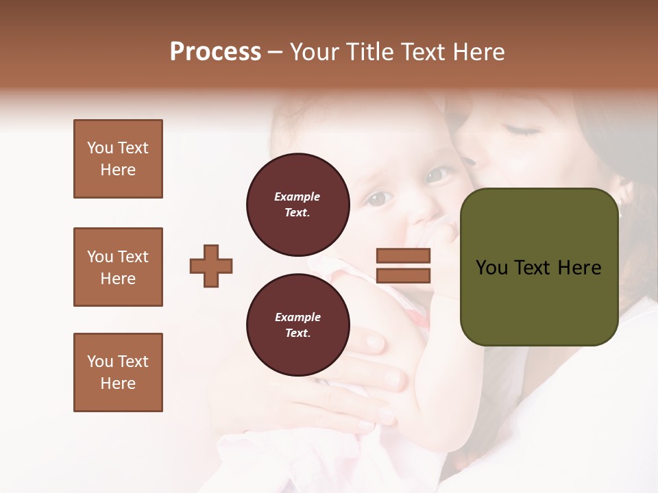 Isolated Portrait Kiss PowerPoint Template