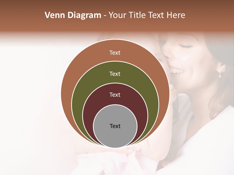 Isolated Portrait Kiss PowerPoint Template