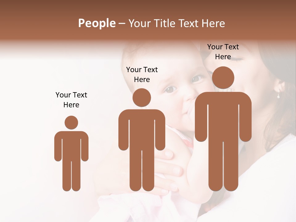 Isolated Portrait Kiss PowerPoint Template