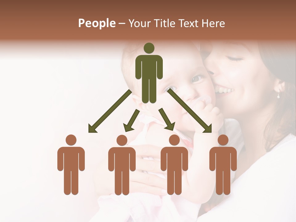 Isolated Portrait Kiss PowerPoint Template