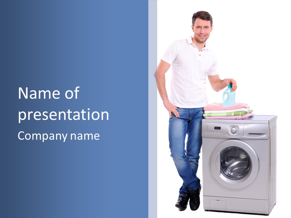Background Dirty Clothes PowerPoint Template