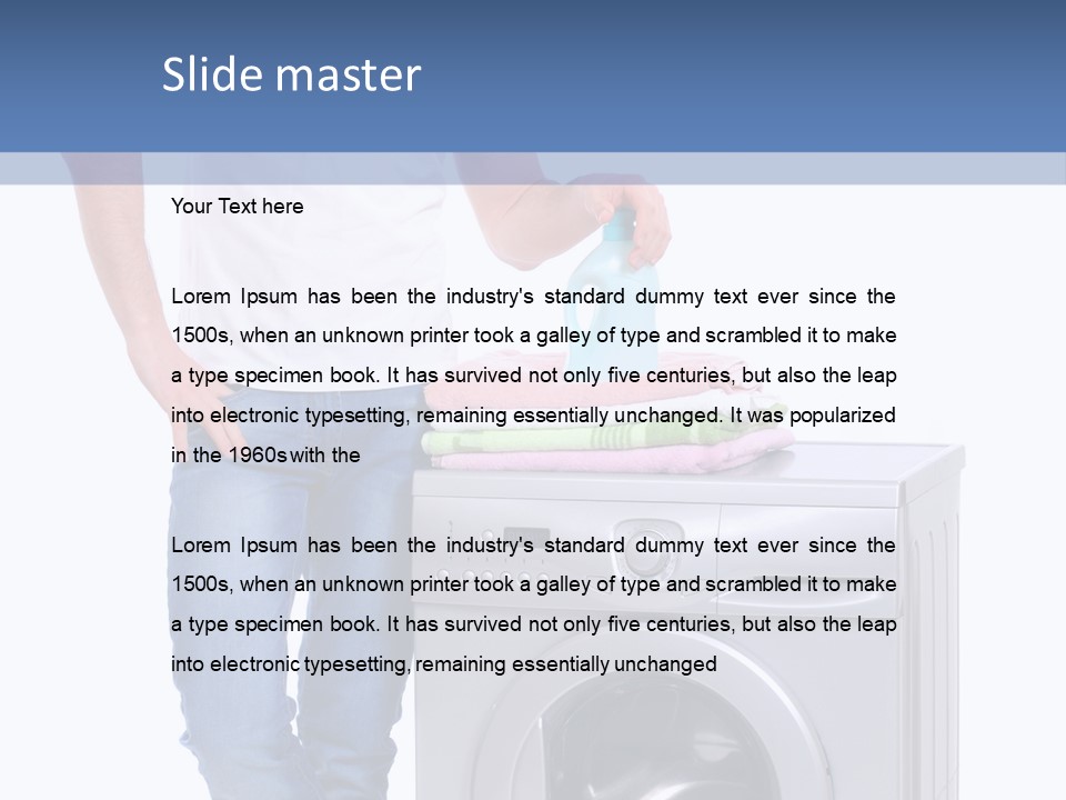 Background Dirty Clothes PowerPoint Template