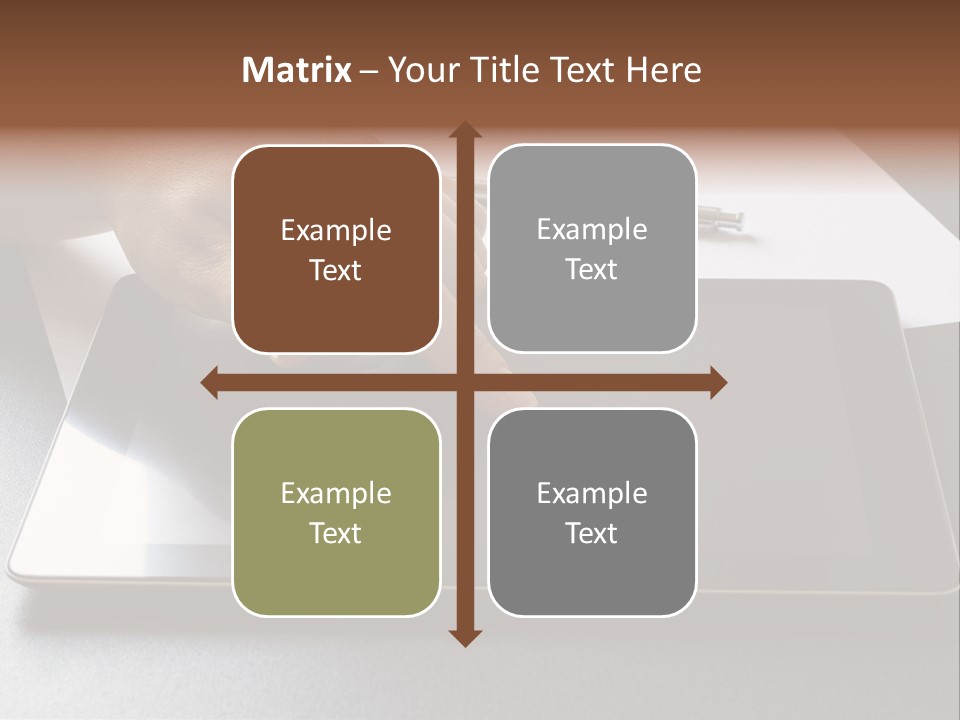 Data White Computer PowerPoint Template