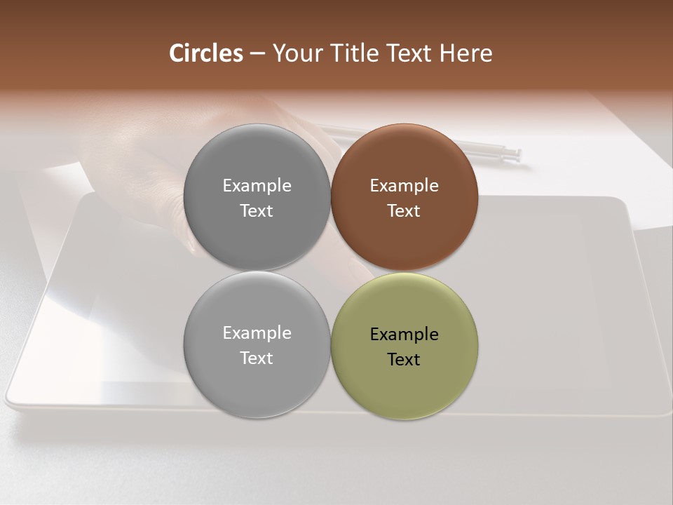 Data White Computer PowerPoint Template
