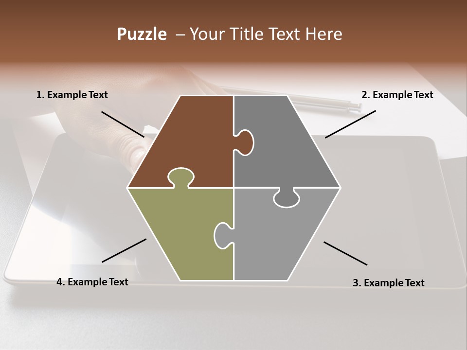 Data White Computer PowerPoint Template