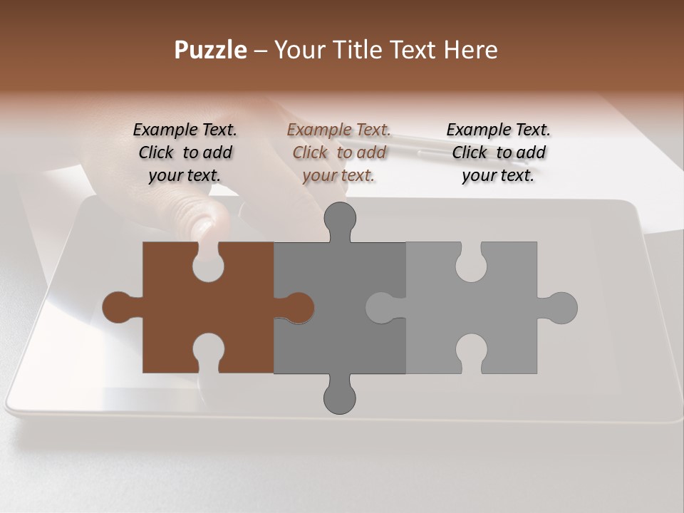 Data White Computer PowerPoint Template