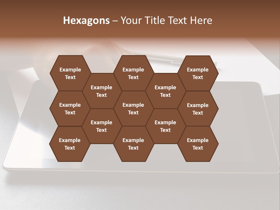 Data White Computer PowerPoint Template