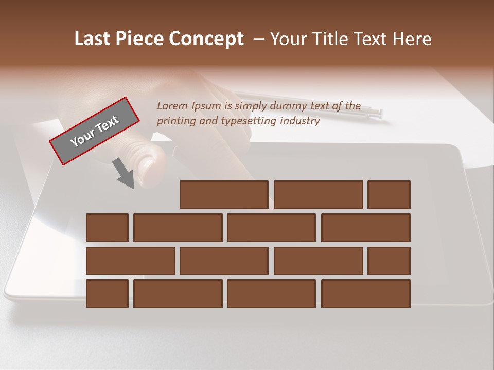 Data White Computer PowerPoint Template