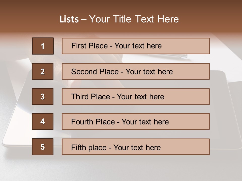 Data White Computer PowerPoint Template