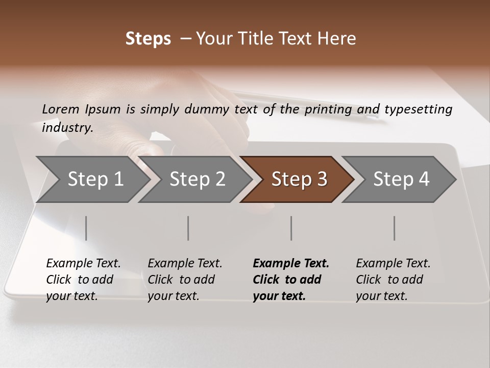 Data White Computer PowerPoint Template