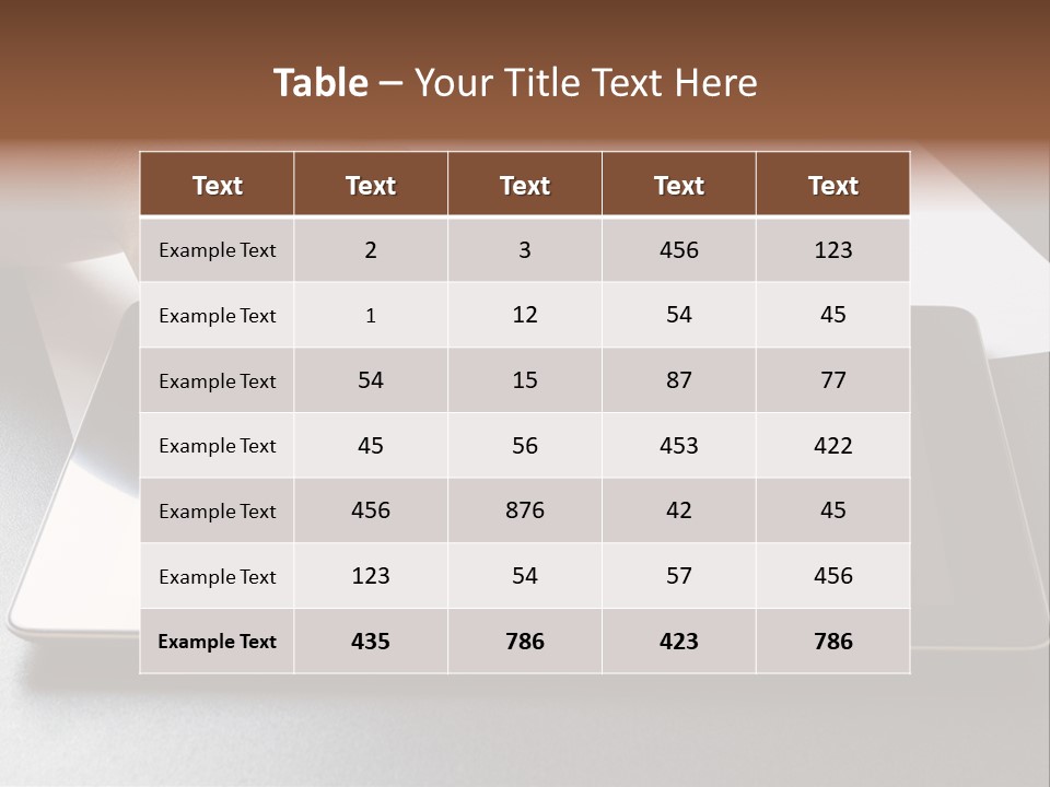 Data White Computer PowerPoint Template