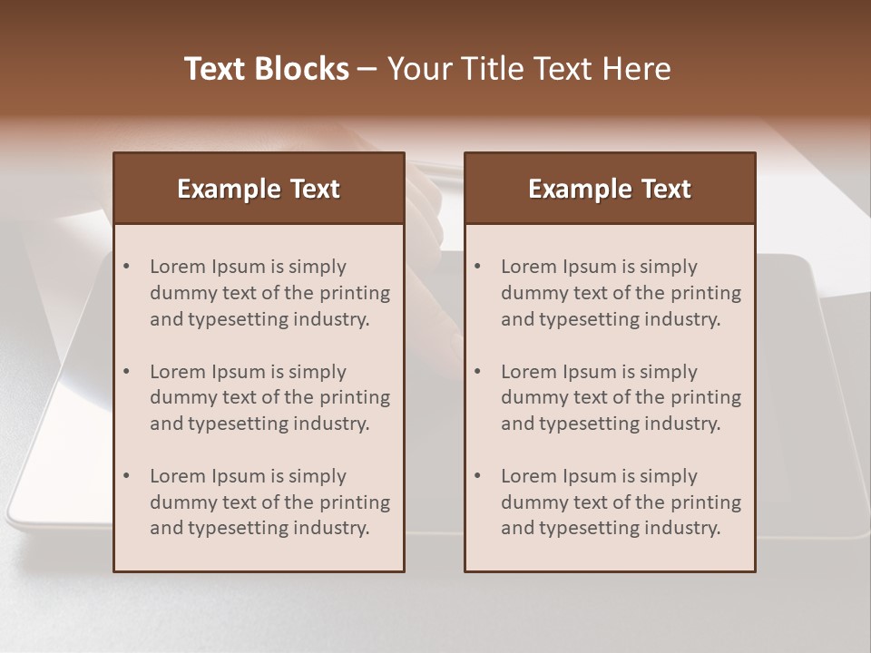 Data White Computer PowerPoint Template